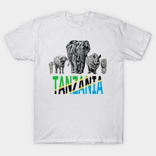 Africa's Big 5 Animals for Tanzanians T-Shirt